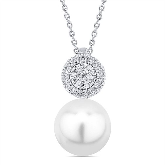 Collier Bliss Femme in Or blanc Perla 20111620 - 20111620